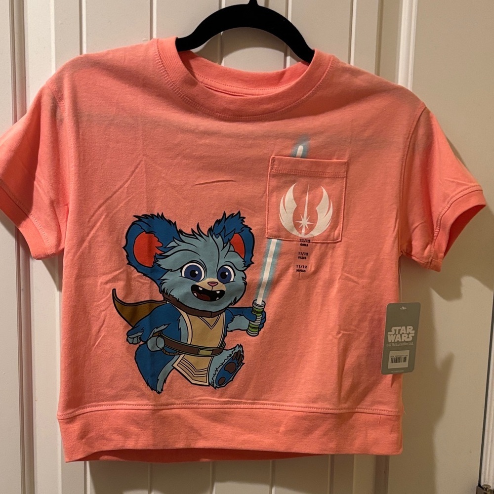 Star Wars Kids Coral Tee with Jedi Design